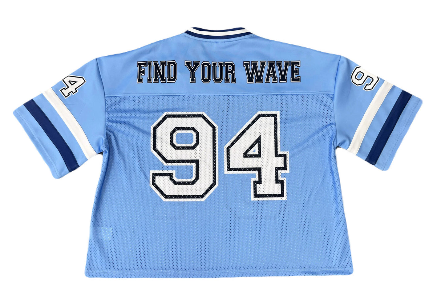Low Crop Jersey (mid-sleeve) Unc Blue/Navy blue/White