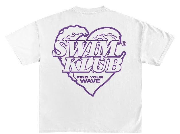 Wave Heart t-shirt [Purple]
