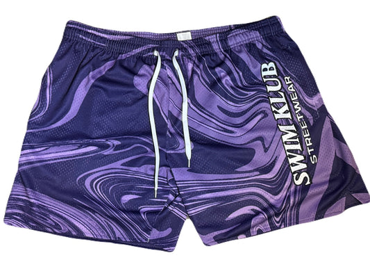 Wave Mesh Shorts [Purple]