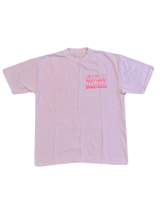 Wave Heart t-shirt [pink on pink]