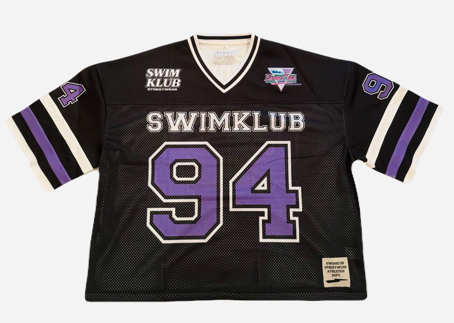 Low Crop Jersey (mid-sleeve) Black/Purple/White