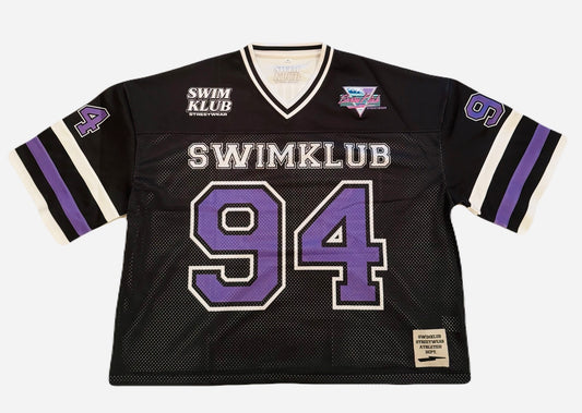Low Crop Jersey (mid-sleeve) Black/Purple/White