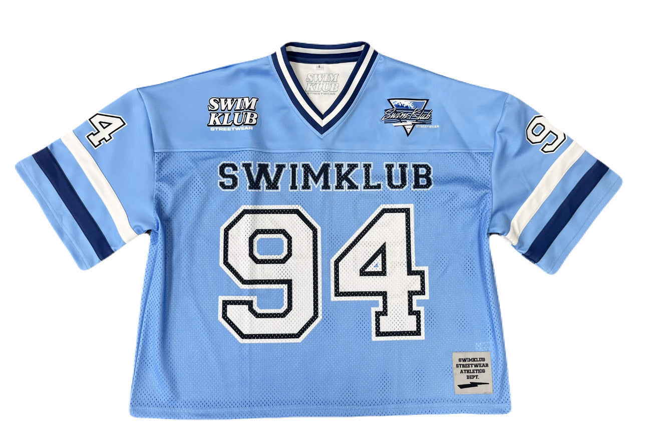 Low Crop Jersey (mid-sleeve) Unc Blue/Navy blue/White
