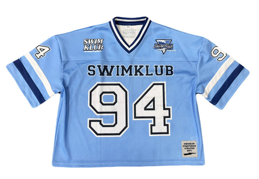 Low Crop Jersey (mid-sleeve) Unc Blue/Navy blue/White