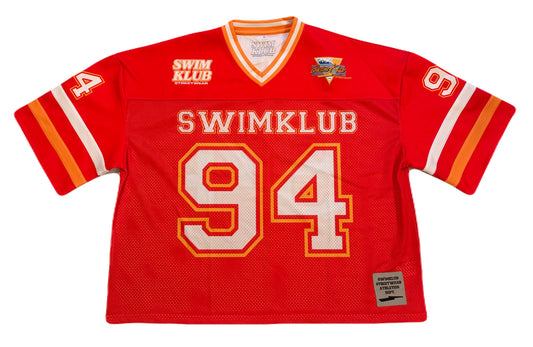 Low Crop Jersey (mid-sleeve) Red/Yellow-Orange/White
